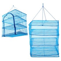 Zio-Biz Drynet건조망 식기 빨래 생선 야채 과일말리기 다용도 휴대용 특대형 접이식 캠핑용품, 대형(블루), 1개