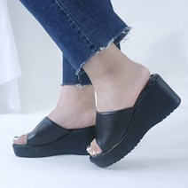 탐하다 [당일배송] 국내제작 여성용 민자 지압 7cm 상굽 사무실 슬리퍼