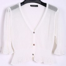 joyce shop 미니가디건 볼레로 숏가디건 쉬폰가디건 여름 비치가디건