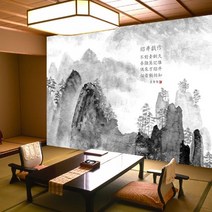 프렌체 맞춤제작 30가지 동양디자인 UV프린팅 포인트벽지, 디자인12