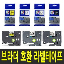 브라더 라벨테이프 PT-1100K PT-1280 PT-12K PT-1800K PT-2030 호환 라벨프린터테이프, 1개, 2) 테이프폭 9mm / TZc-721 (초록바탕/검정글씨)