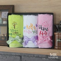 위드지저스 장미3P-말씀이 새겨진 이니셜 타월set (캘리그라피말씀 말씀수건 교회 선물 성경말씀 임직식 심방 새신자선물), 1set