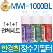 한경희 MWI-1000BL 고품질 정수기 필터 호환 전체세트, 선택02_1년관리세트(3+1+1=5개)