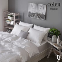 콜유 호텔침구 광폭순면100% 80수 매트커버세트 Q (이불커버+베개커버2+매트커버)
