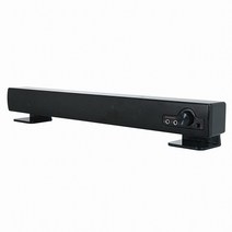 사운드바 / PC 스피커 / 2채널 / USB전원 / 헤드폰 마이크 단자 지원, 블랙, 472643