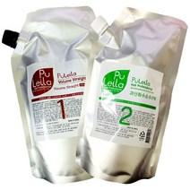 수안향장 퓨레이라 볼륨 스트레이트 보통건강모발용 볼륨매직약, 1set, 500ml