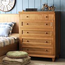 꿈에그린 웰키즈원목5단서랍장 서랍장, 내츄럴브라운