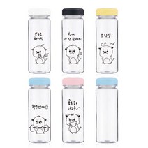 공감 보틀500ml (PET) 물병, 힘내 다 잘될거야(하늘), 500ml