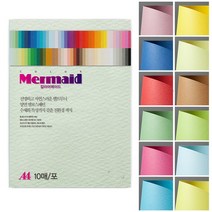 디포스타 두성 A4 칼라양면머메이드 61색 10매 178g 186g 머메이드지 A4머메이드
