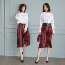 핫걸 플리츠 7부바지