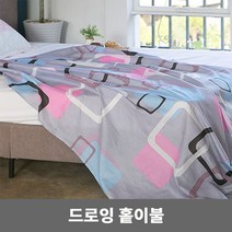 여름 홑이불 드로잉 홑겹 이불 이블 시원한 얇은 홀이불, 혼합색