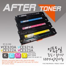 컬러 레이저젯 Pro CM1415fnw MFP 프린터호환 재생토너, 1개, 3 노랑CE322A