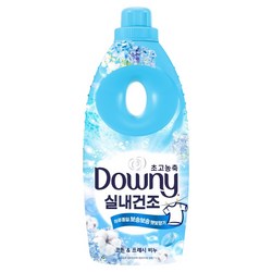 다우니 실내건조 초고농축 섬유유연제 코튼 & 프레시 비누, 1L, 1개