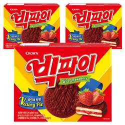 크라운제과 빅파이 딸기