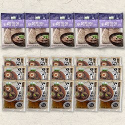 [칠갑농산] 생메밀면세트(생메밀사리360g 5개 + 칠갑 모밀소스15봉] 15인분 전문점맛, 5개, 360g