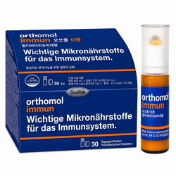 Orthomol Immun 오쏘몰 이뮨 멀티비타민 10종+미네랄 8종 액상+정제 간편섭취, 30정, 1개