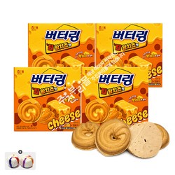 해태 버터링 딥 황치즈맛(155g) x 4통+자색옥춘사탕 1봉, 1세트, 620g