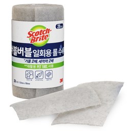 스카치브라이트 3M 버블버블 일회용 롤 수세미, 가격과 품질의 완벽한 조화!