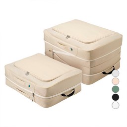 브랜든 2세대 부피순삭 의류 이불 다용도 대형 압축 파우치 2매세트, 여행 필수템으로 추천!