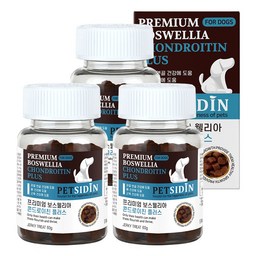 펫시딘 강아지 프리미엄 영양제, 60g, 뼈/관절강화, 3개 · 3개 · 60g