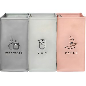 모노블 더길어진 반전매력 재활용 분리수거함 3p