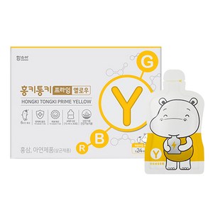 함소아 홍키통키 프라임 옐로우 유아홍삼, 450ml, 1박스