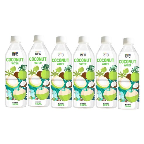 탄도 RFC 코코넛 워터 100%, 500ml, 6개