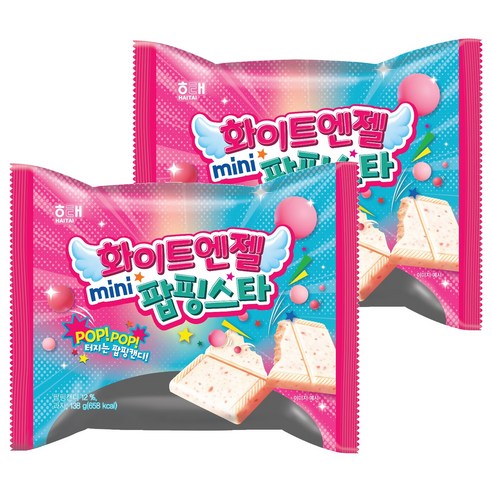 해태제과 화이트엔젤 미니 팝핑스타