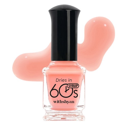 위드샨 60초 건조 매니큐어, M004피치시럽, 9ml, 1개