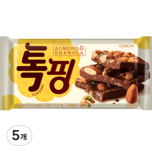 오리온 톡핑 아몬드 & 그래놀라