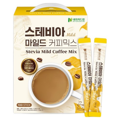 네이처드림 제로슈가 스테비아 마일드 커피믹스, 9.5g, 100개입, 1개