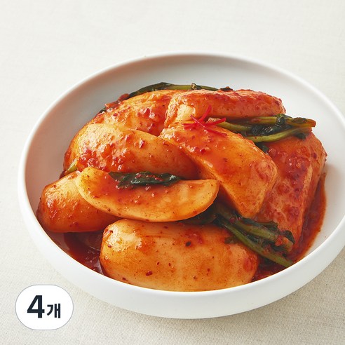 [로켓프레시] 모산김치 갓담근 총각김치, 4개, 1kg