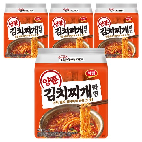 하림 양푼김치찌개라면 112g