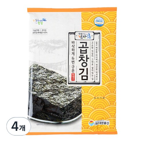 완도건강해 바다향 바삭하게 두번구운 곱창김 5p