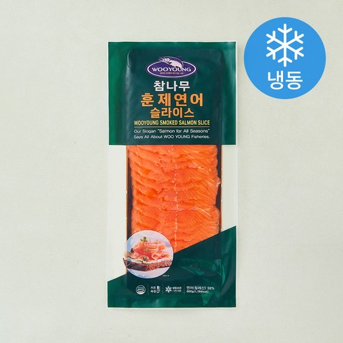 [로켓프레시] 참나무 훈제 연어 슬라이스 (냉동)