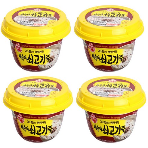 오뚜기 즉석 새송이 쇠고기죽, 285g, 4개