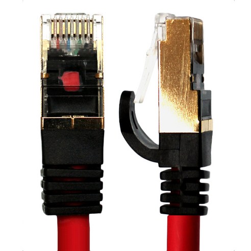 넥시 CAT7 S-STP 랜선 UTP 인터넷 랜케이블, 15m, 레드, 1개