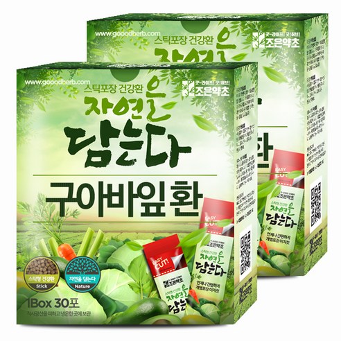 굿허브 조은약초 자연을 담는다 스틱형 구아바잎환, 90g, 2개