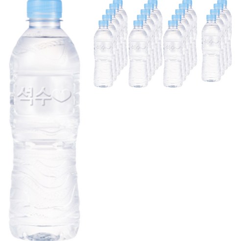 석수 무라벨 생수, 500ml, 20개