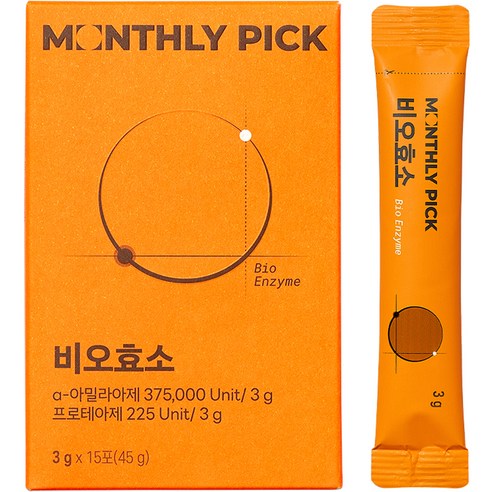 먼슬리픽 고소한 곡물 발효 비오효소, 1개, 15회분