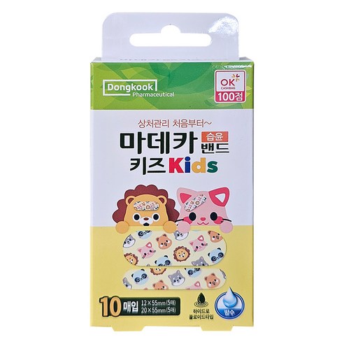동국제약 마데카 키즈 습윤밴드 10p, 1개