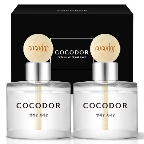 코코도르 우드볼 차량용 디퓨저 50ml 2개입, 양재동꽃시장, 1개