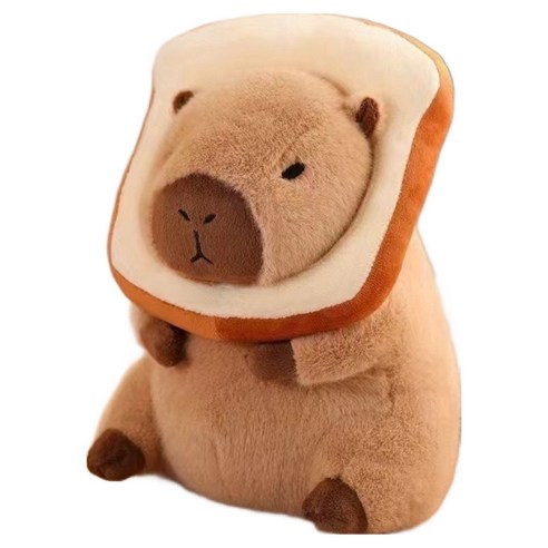 카피바라 봉제인형, 30cm, 식빵, 1개