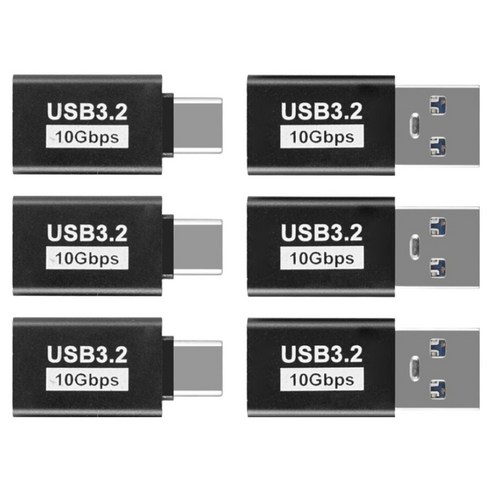 컴스 C타입 젠더 USB 3.2 10Gbps 3p + 3p 세트
