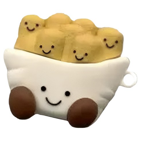 CASHCOO 감성 에어팟 케이스, 감자튀김, 1개, Airpods 4