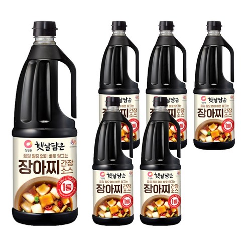 햇살담은 장아찌 간장소스, 1.7L, 6개