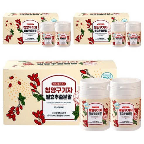 레드플러스 청양구기자 발효 추출분말, 60g, 3개