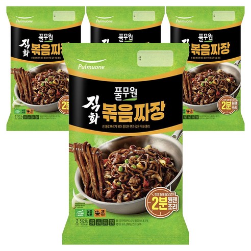 풀무원 직화 볶음 짜장 2인분 512.8g