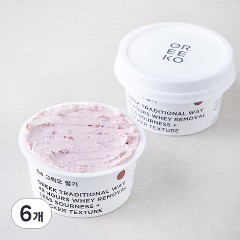 [로켓프레시] 그릭오 딸기 그릭요거트, 200g, 3개