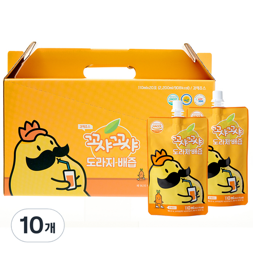 꼬샤꼬샤 도라지 배즙 스파우트형, 2.2L, 200개